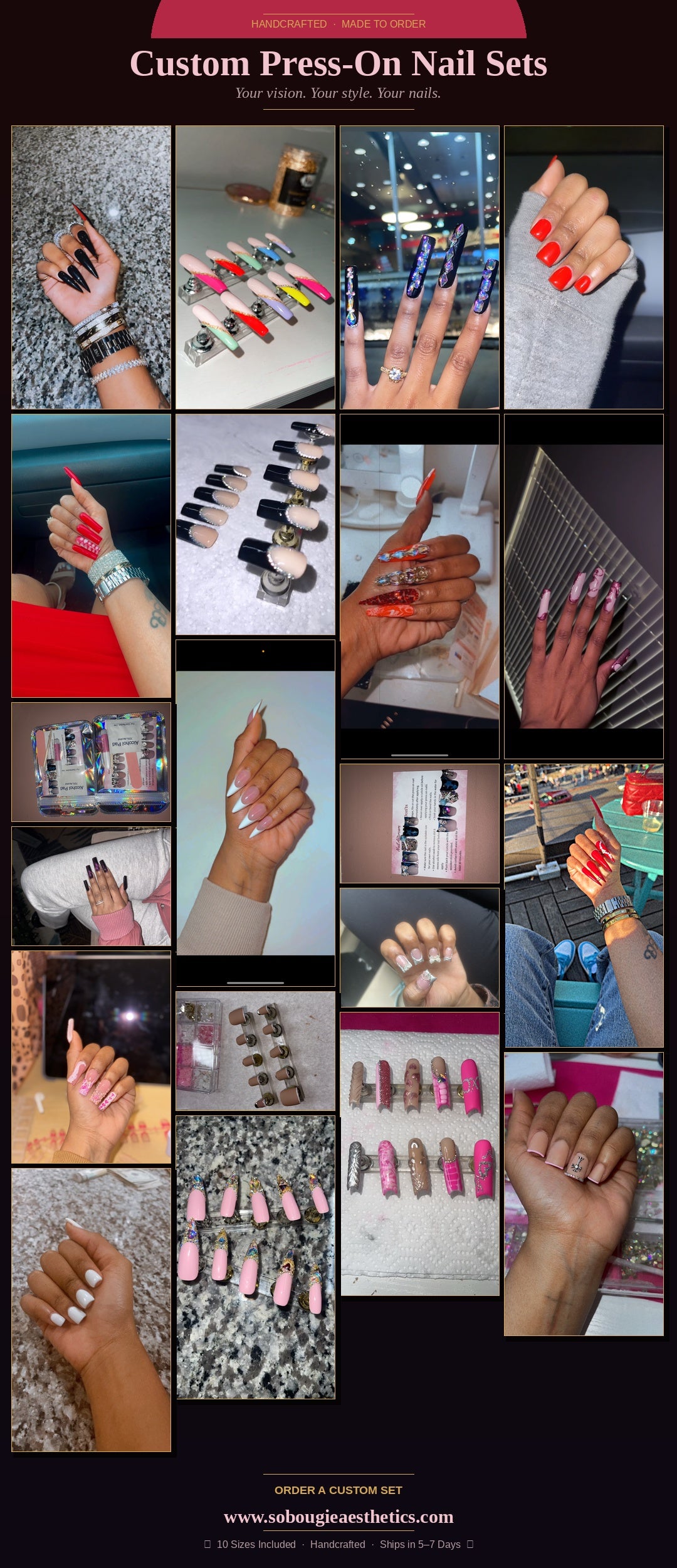 Custom Press-On
Nail Sets